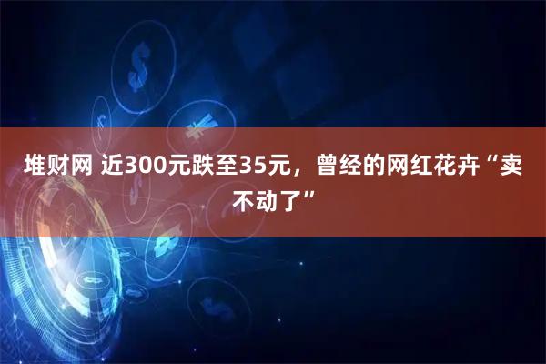堆财网 近300元跌至35元，曾经的网红花卉“卖不动了”